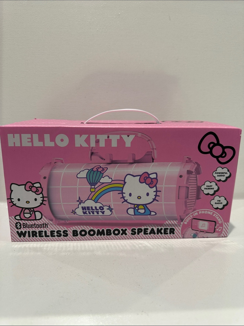 Hello Kitty Bluetooth Witeless Boombox Speaker.